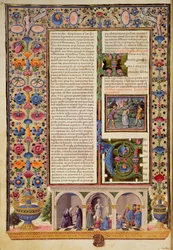 Fol.3v Prolog till profeternas bok (Jesaja), från Borso d