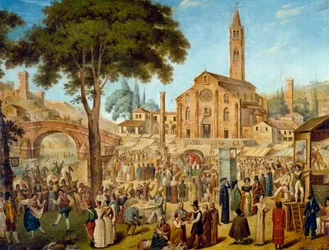 Folkfestival i Lodi Vecchio, Italien