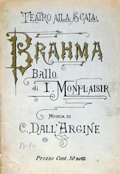 Frontispice av Brahma-balett av Monplaisir och dell