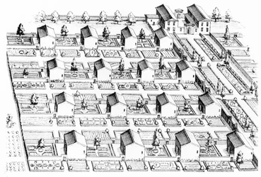 Trädgården till ett kloster i Turin