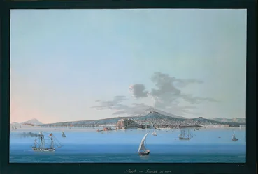 Översikt över Neapel från havet