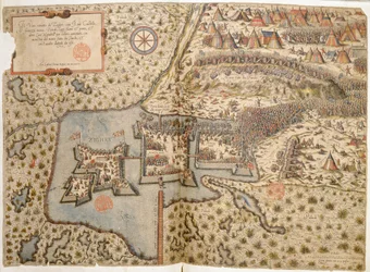 Översiktsvy av slaget vid Szigetvár, 1566