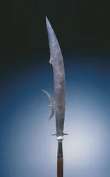 Glaive med armarna från familjen Giustini, Venedig, ca 1600-20 (stål och trä)