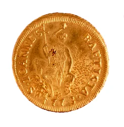 Gyllene ruspone från Florens, regeringstid av Leopold II romerska kejsaren (1747-1792)