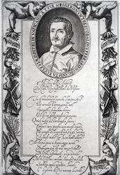 Hieronymus Frescobaldi, graverad av Christian Sas