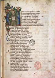 Det börjar från Laudae. 1400-talet (Upplyst manuskript)