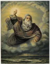 Light be made - i "Golden classic Bible: history of divine uppenbaring in the old and in the new striving" ”av Giovanni Ladislao Sykora (vol. 1), översatt av Don Clemente Benetti. (Italiensk bibel)