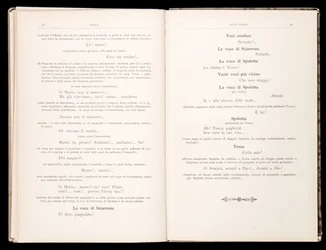 Libretto av Tosca av Giacomo Puccini, Edition Ricordi, Italien