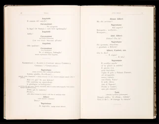 Libretto av Tosca av Giacomo Puccini, Edition Ricordi, Italien