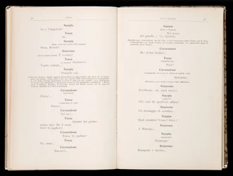 Libretto av Tosca av Giacomo Puccini, Edition Ricordi, Italien