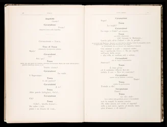 Libretto av Tosca av Giacomo Puccini, Edition Ricordi, Italien