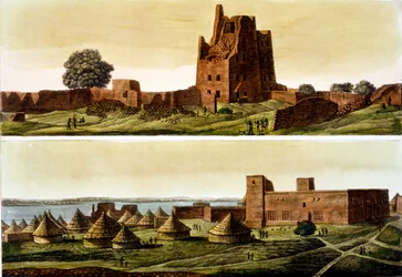 Nedre Egypten eller Sudan, floden Nilen: Nedan, byn El-Querebyn, 1820-30-talet