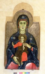 Madonna of the Passion (tempera på panel)