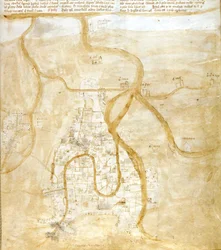 Karta över Venedig