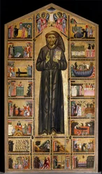 Mästare (Maestro) del San Francesco Bardi. Florentinsk skola under första hälften av 1200-talet. Altartavla av San Francesco d