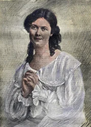 Miss Duncan (Isadora), amerikansk dansare av irländskt ursprung (1877 - 1927) - i "La Tribuna illustrata"