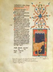 Ms Latin 7272 fol 113 Upplyst kalendersida för april