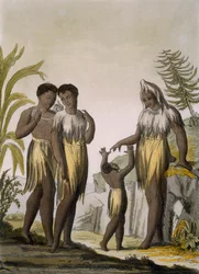 Infödda i Cazegut, Västafrika, ca 1820-30-talet