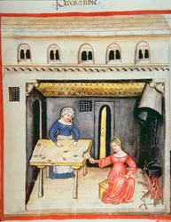 Nova 2644 fol.78r Förbereder djurfötter och klövar, från Tacuinum Sanitatis