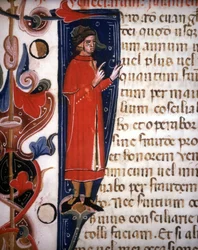 Tjänsteman i Venedig, manuskript 1344. Biblioteca Marciana. Venedig