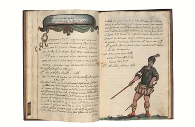Om tillverkningen av kanoner för republiken Venedig av Carlo Camozzi di Bergamo (fl.1712), på italienska och latin, illustrerad handskrift på papper, Venedig, första hälften av 1700-talet (bläck och färg på papper)