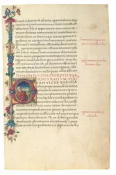 PSEUDO-ARISTOTLE, Secreta secretorum; "MARDOCHEUS IUDEUS", Epistola ad Alexandrum de cognitione veri dei; ADAM DE MONTALDO (fl. ca 1450-1495), Divinitus prolata iudicia sive premonita; Quedam alia summatim posita iudicia, Rom, ca 1490 (bläck och färg på ve