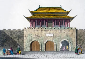 Pagodatorn i Nanking, ca 1820-30-talet