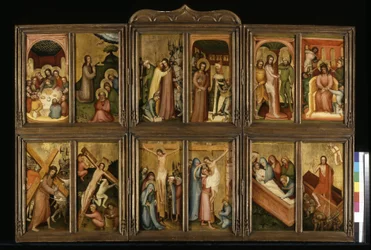 Passion Of Christ, c.1400 (tempera och guld på trä)