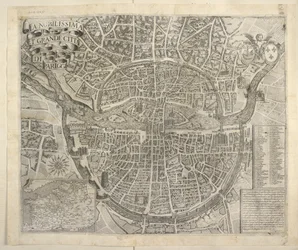 Plan över Paris