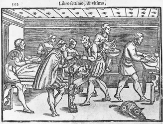 Plansch som visar trepanation av skallen