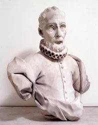 Porträtt av Alessandro Giustiniani (marmorskulptur