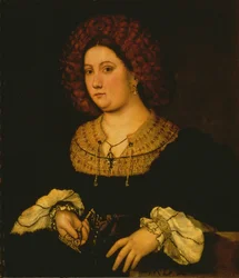 Porträtt av Costanza Bentivoglio, Florentine School
