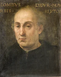 Porträtt av Cristoforo Colombo, ca 1516