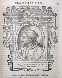 Porträtt av Fra Filippo Lippi (ca 1406-69) från Vasaris Lives of the Artists, publicerad första gången 1550