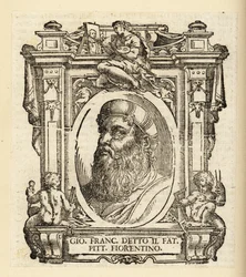 Porträtt av Gianfrancesco Penni eller Giovan Francesco, il Fattore, italiensk målare, cirka 1488-1528