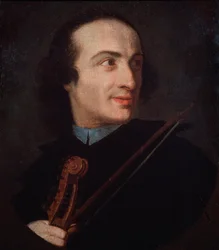 Porträtt av Giuseppe Tartini (1692-1770) italiensk violinist och kompositör.