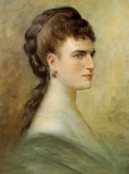 Porträtt av Teresa Stolz (pastell på papper)