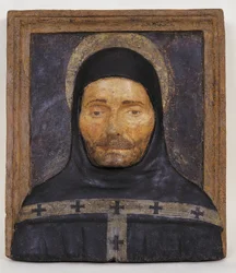 Porträtt av dominikanen Antonino Pierozzi känd för att vara Sankt Antonin, Florens beskyddare (1389-1459)