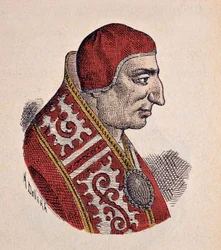 Porträtt av påven Benoit VIII (benedetto, Benedictus eller Benedictus) (1012-1024)