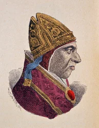 Porträtt av påven Calixtus III (1455-1458)