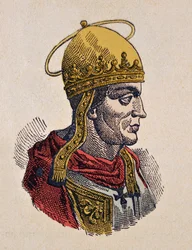 Porträtt av påven Hilary (Hilarius eller Hilarus, Hilary eller Ilario) (461-468)