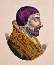 Porträtt av påven Innocentius VI (Innocenzo, Innocentius) (1352-1362)