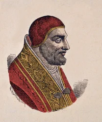 Porträtt av påven Johannes XIX (Giovanni, Ioannes) (1024-1032)