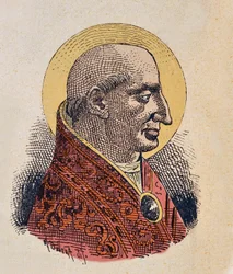 Porträtt av påven Lucius Ier (Lucio I) (253-254)