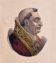 Porträtt av påven Paul II (Paolo, Paulus) (1464-1471)