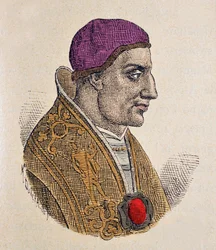 Porträtt av påven Paul Ier (Paolo, Paulus) (757-767)