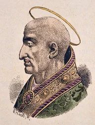 Porträtt av påven Pie Ier (Pius eller Pio) (ca 144-155)