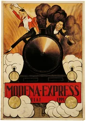 Affisch som annonserar Modena Express