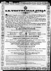 Affisch för I.R. Teatro alla Scala, 