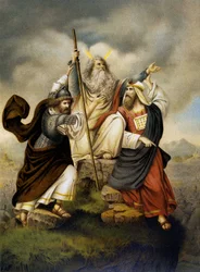 Mosebön - i "Gyllene klassiska Bibeln: historia om gudomlig uppenbarelse i det gamla och i det nya strävan" "av Giovanni Ladislao Sykora (vol. 1), översatt av Don Clemente Benetti. (Italiensk bibel)